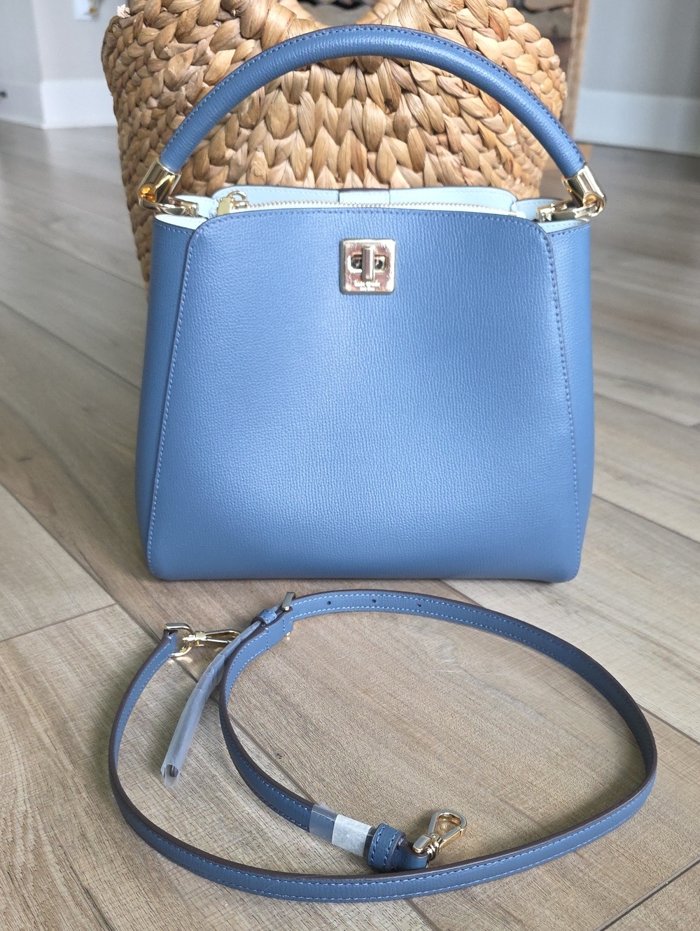 Like New! Kate Spade Top-Handle Leather Satchel - Blue